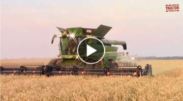 2,800 Acre Wheat Field Harvested by JOHN DEERE S790 Combines