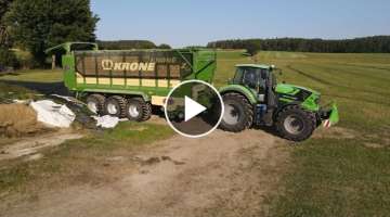 Gras silieren || Deutz-Fahr 7250 TTV | Krone ZX 470 | Milde GmbH ||