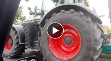 Fast Fendt 724 Speed ​​up the road ( 60 Km/H )