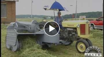 1956 Ferguson Model 40 Tractor baling hay with a 1954 Ferguson Baler - Classic Tractor Fever