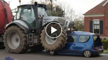 Do You Think You Had The Worst Day!? Then Watch This Video! Tractors In Dangerous Situations! 202...