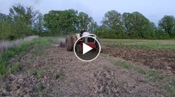 Case 1370 Agri King chisel plowing