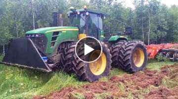 Tractors At Work - Tree & Bush Clearing, Root Raking