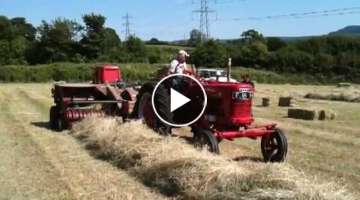 farmall H first time on the baler