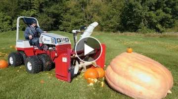 Giant Pumpkin vs Tractor