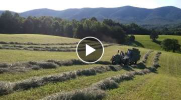 Bailing Hay with a Model G John Deere
