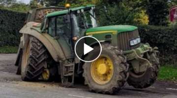  Tractor John Deere In Mud and Off-road! 