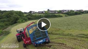 Dont Brake when you're on a wet hill! - Silage Fail!
