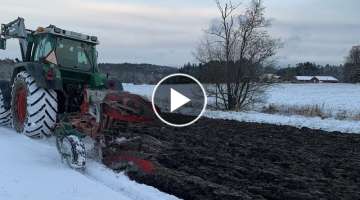 Snow ploughing in Sweden | Fendt 716 + kverneland | November 2021