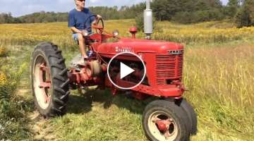 Mowing With the Farmall H and a 5 Foot Brush Hog