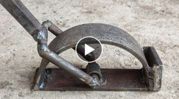 Awesome Techniques For Flat Bar Bending / Useful And Easy Tools For Metal Bar Bending