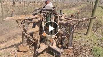 Powerful Tree stump removing machine