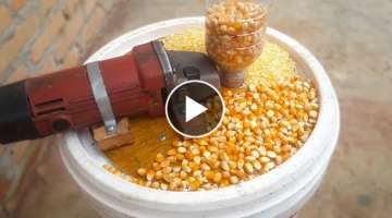 Angle Grinder Hack Idea | Making Corn Grinder Mill | DIY